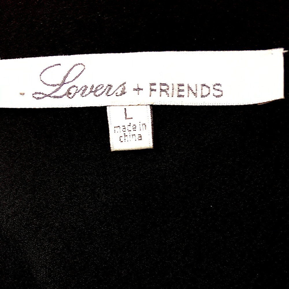 Lovers & Friends Helena Gown Cut Out Back With Lace Details Dress Size L - Picture 12 of 16